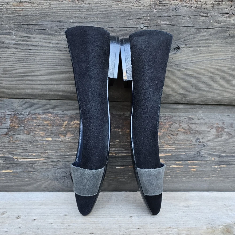 Liz Claiborne Classic Minimalist Suede Pointed Almond Toe Ballet Flats 6.5M